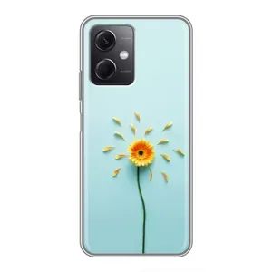 Чехлы с Цветами для Xiaomi Redmi Note 12 (5G) (VPrint) (Желтый цветок)