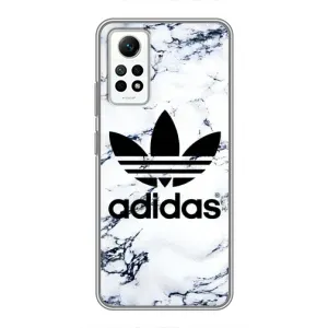 Чехлы Адидас для Xiaomi Redmi Note 12 Pro (4g) (AlphaPrint) (Адидас на мраморе)