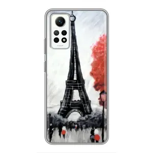 Чехол Эйфелева Башня для Xiaomi Redmi Note 12 Pro (4g) - (AlphaPrint) (Башня в Париже)