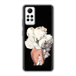 Чехлы (ART) Цветы на Xiaomi Redmi Note 12 Pro (4g) (VPrint) (Белые цветы)