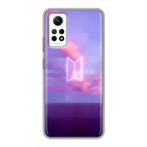 Чехол с принтом «BTS логотип» для Xiaomi Redmi Note 12 Pro (4g)