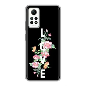 Чехлы для любимой на Редми Нот 12 Про (4G) (VPrint) (Цветы LOVE)