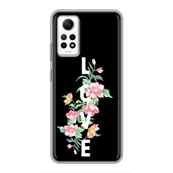 Чохол з принтом «Квіти LOVE» для Xiaomi Redmi Note 12 Pro (4g) Чохол з принтом «Квіти LOVE» для Xiaomi Redmi Note 12 Pro (4g)