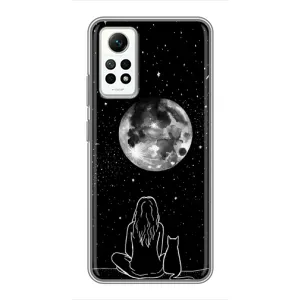 Чохол з малюнком кіт на Xiaomi Redmi Note 12 Pro (4g) (Дівчина з котом)