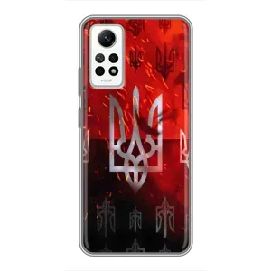 Украинские Чехлы для Xiaomi Redmi Note 12 Pro (4g) с картинкой УПА (AlphaPrint) (ГЕРБ УПА)