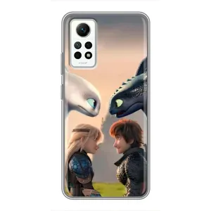 Чехол как приручить дракона на Xiaomi Redmi Note 12 Pro (4g) (Иккинг и Астрид)