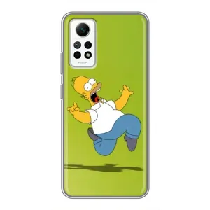 Чехол с Симпсонами для Xiaomi Redmi Note 12 Pro (4g) (VPrint) (Гомер Симпсон)