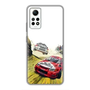 Чехлы с Машинами на Редми Нот 12 Про (4G) (VPrint) (Гоночные Тачки)