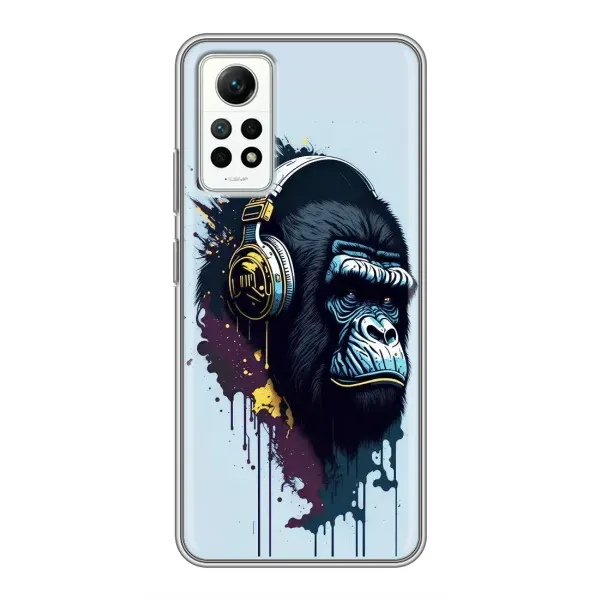 Чохол з принтом «Горила в навушниках» для Xiaomi Redmi Note 12 Pro (4g) Чохол з принтом «Горила в навушниках» для Xiaomi Redmi Note 12 Pro (4g)