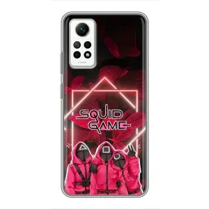Чехол Гра в кальмара для Xiaomi Redmi Note 12 Pro (4g) (Охранники Игра кальмара)