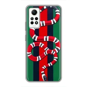 Чехлы ГУЧЧИ для Редми Нот 12 Про (4G) (AlphaPrint) (Gucci змия)