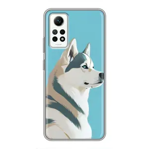 Чохол з Хаскі Xiaomi Redmi Note 12 Pro (4g) - (AlphaPrint) (Хаскі арт)