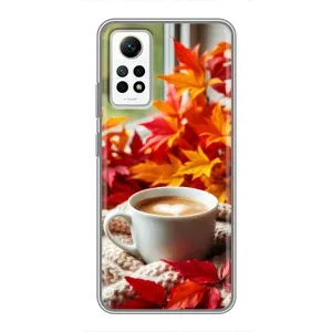 Чехол с уникальным дизайном «Осень с кофе» для Xiaomi Redmi Note 12 Pro (4g)