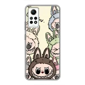 Чехол с Лабубу на Xiaomi Redmi Note 12 Pro (4g) (Золотая обезьяна Bored Ape)