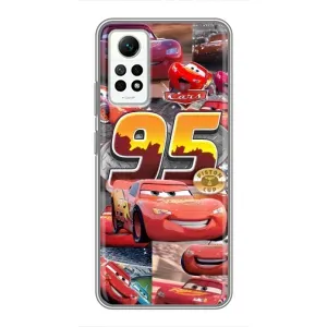 Силиконовый чехол Маквин для Xiaomi Redmi Note 12 Pro (4g) (Коллаж Молния Маквин)