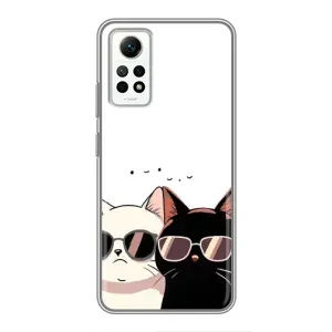 Чохол з малюнком кіт на Xiaomi Redmi Note 12 Pro (4g) (Коти в окулярах)