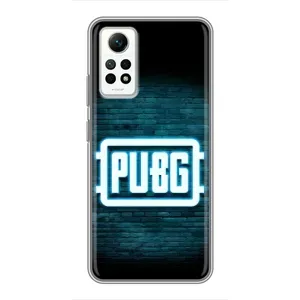 Чехол PUBG для Редми Нот 12 Про (4G) (AlphaPrint) (Лого PUBG)