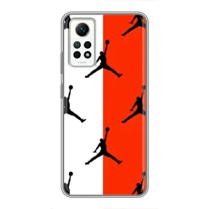 Чехлы для Xiaomi Redmi Note 12 Pro (4g) - с картинкой JORDAN (AlphaPrint) (Лого Джордан)