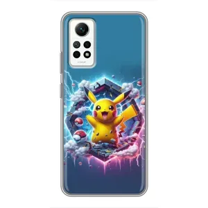 Чехол с Пикачу на Xiaomi Redmi Note 12 Pro (4g) (Лого Пикачу)