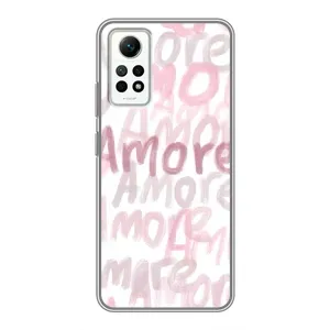 Чохол з розовим принтом для Xiaomi Redmi Note 12 Pro (4g) (Аморе любов)