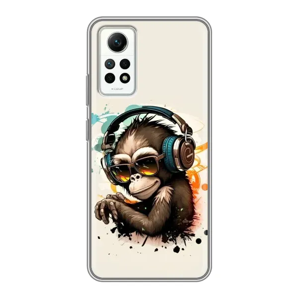 Чохол з принтом «Макака в навушниках» для Xiaomi Redmi Note 12 Pro (4g) Чохол з принтом «Макака в навушниках» для Xiaomi Redmi Note 12 Pro (4g)
