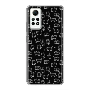 Чохол з принтом для Xiaomi Redmi Note 12 Pro (4g) (AlphaPrint) Модні коти (Маленькі котики)