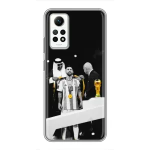 Чохли для Xiaomi Redmi Note 12 Pro (4g) (Leo чемпіон) (AlphaPrint) (Мессі коронований)