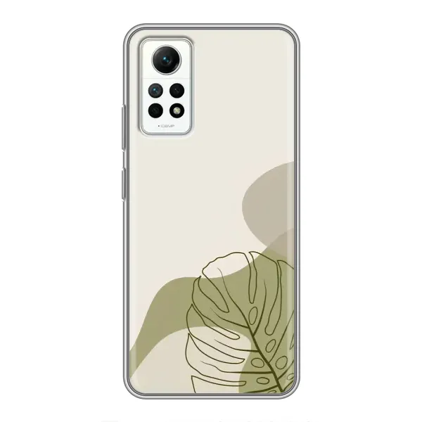 Чохол з принтом «Зелена монстера дизайн» для Xiaomi Redmi Note 12 Pro (4g)