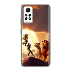 Чехол Король лев на Редми Нот 12 Про (4G) (Симба на презентации)