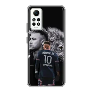 Чехол Неймар для Xiaomi Redmi Note 12 Pro (4g) (AlphaPrint) (Неймар Лев)