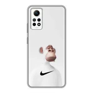 Чехлы с Обезьянами NFT для Xiaomi Redmi Note 12 Pro (4g) (AlphaPrint) (обезьяна NFT Nike)