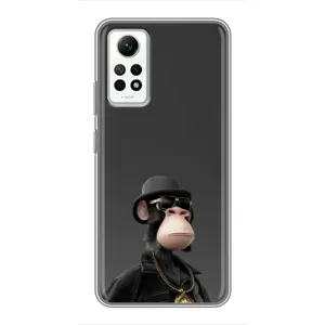 Чехлы с Обезьянами NFT для Xiaomi Redmi Note 12 Pro (4g) (AlphaPrint) (Обезьяна NFT)