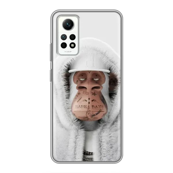 Чехол с принтом «обезьяна NFT в тату» для Xiaomi Redmi Note 12 Pro (4g)