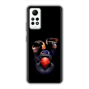 Чохол з Мавпами Xiaomi Redmi Note 12 Pro (4g) - (AlphaPrint) (Три мавпи)