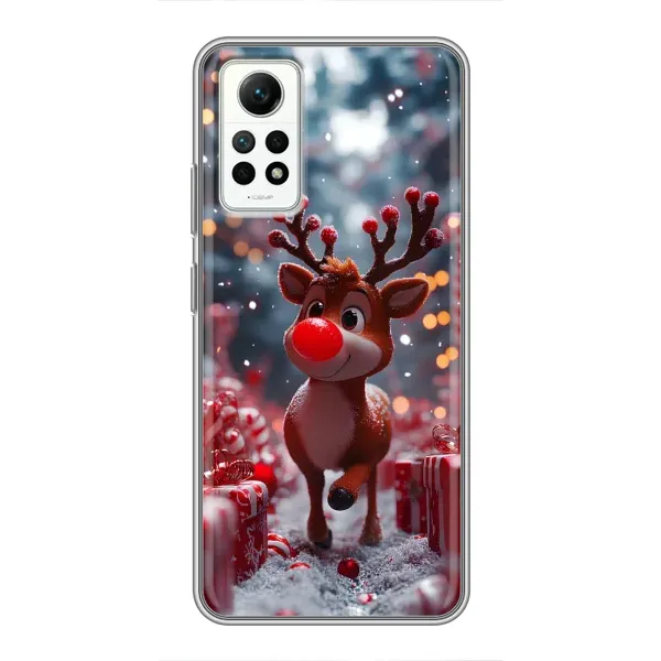 Чохол з принтом «Олень серед подарунків» для Xiaomi Redmi Note 12 Pro (4g)
