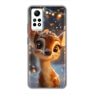 Чохол з принтом «Оленятко серед гірлянд» для Xiaomi Redmi Note 12 Pro (4g)
