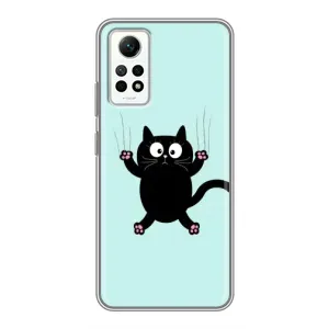 Чохол з принтом для Xiaomi Redmi Note 12 Pro (4g) (AlphaPrint) Модні коти (Падаючий кіт)