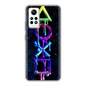 Чехлы с тематикой Киберспорт для Xiaomi Redmi Note 12 Pro (4g) (VPrint) (Pleystation лого)
