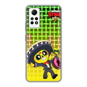 Чехлы Brawl Stars для Xiaomi Redmi Note 12 Pro (4g) (AlphaPrint) (Поко в самбреро)