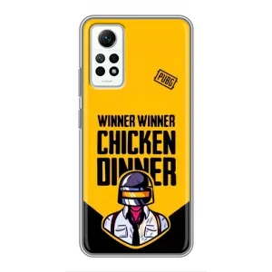 Чехол PUBG для Редми Нот 12 Про (4G) (AlphaPrint) (Pubg шлем)