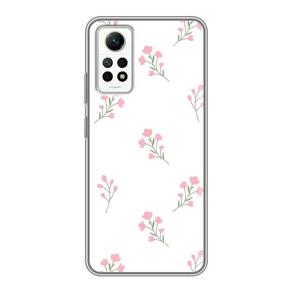 Чохол з принтом «Рожеві квіти» для Xiaomi Redmi Note 12 Pro (4g)