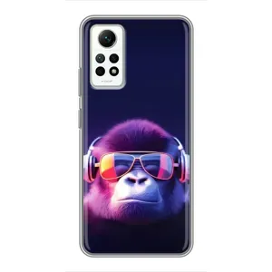Чохол з Мавпами Xiaomi Redmi Note 12 Pro (4g) - (AlphaPrint) (Стильна мавпа)