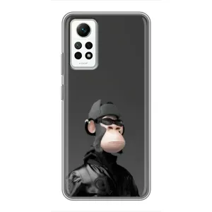 Чехлы с Обезьянами NFT для Xiaomi Redmi Note 12 Pro (4g) (AlphaPrint) (стильная обезьяна NFT)
