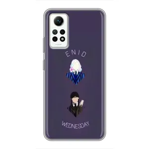 Чехлы Венсдей на Xiaomi Redmi Note 12 Pro (4g) Уэнсдей (AlphaPrint) (Уэнздей и подруга)