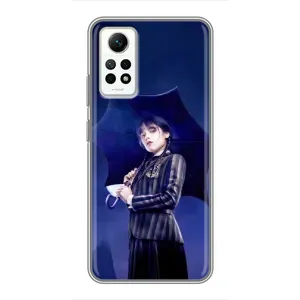 Чехлы Венсдей на Xiaomi Redmi Note 12 Pro (4g) Уэнсдей (AlphaPrint) (Уэнздей с зонтом)