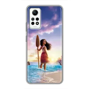 Чехол с мультфильмом Моана Xiaomi Redmi Note 12 Pro (4g) (Моана с веслом)