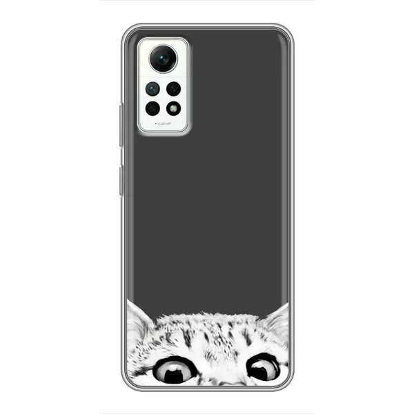 Чехол с принтом «Выглядывает кот» для Xiaomi Redmi Note 12 Pro (4g)