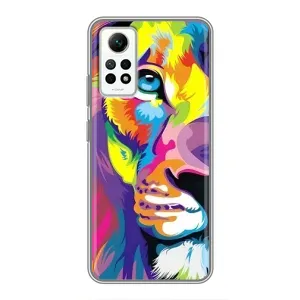 Чохол з картинкою ЛЕВ для Xiaomi Redmi Note 12 Pro (4g) (VPrint) (Яскравий Лев)
