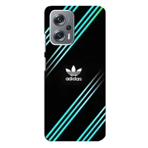 Чехлы Адидас для Xiaomi Redmi Note 12 Pro Plus (AlphaPrint) (Адидас с полосами)
