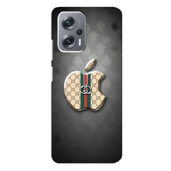 Чохол з принтом «Apple gucci» для Xiaomi Redmi Note 12 Pro Plus